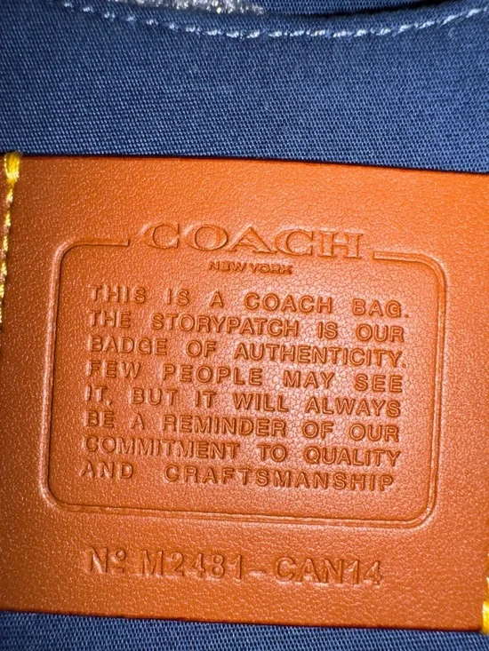 Coach Chain Tabby 26 Denim Shoulder Bag - Picture 13 of 16